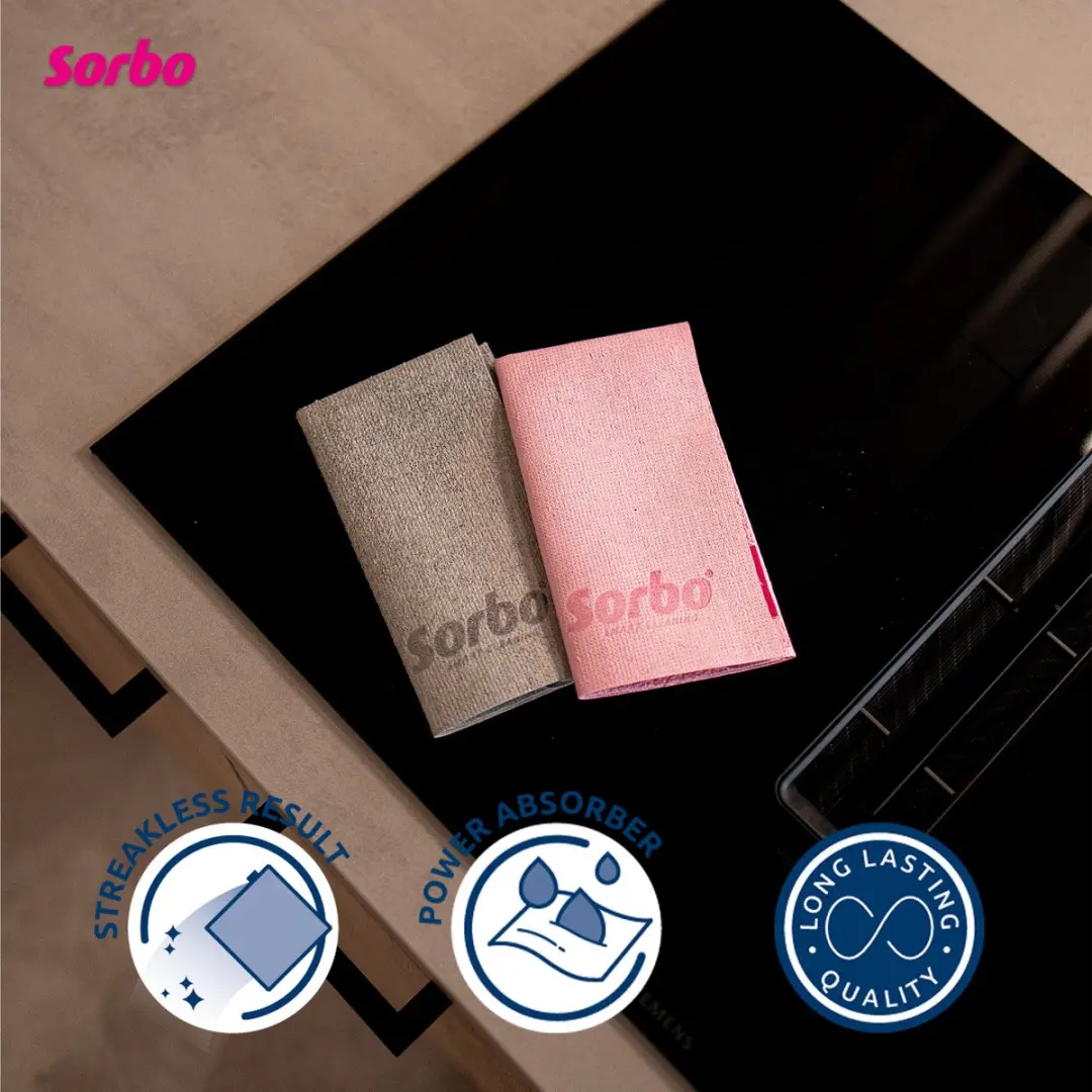 Sorbo Kitchen Wonder Microvezeldoek - 2 Stuks - Roze