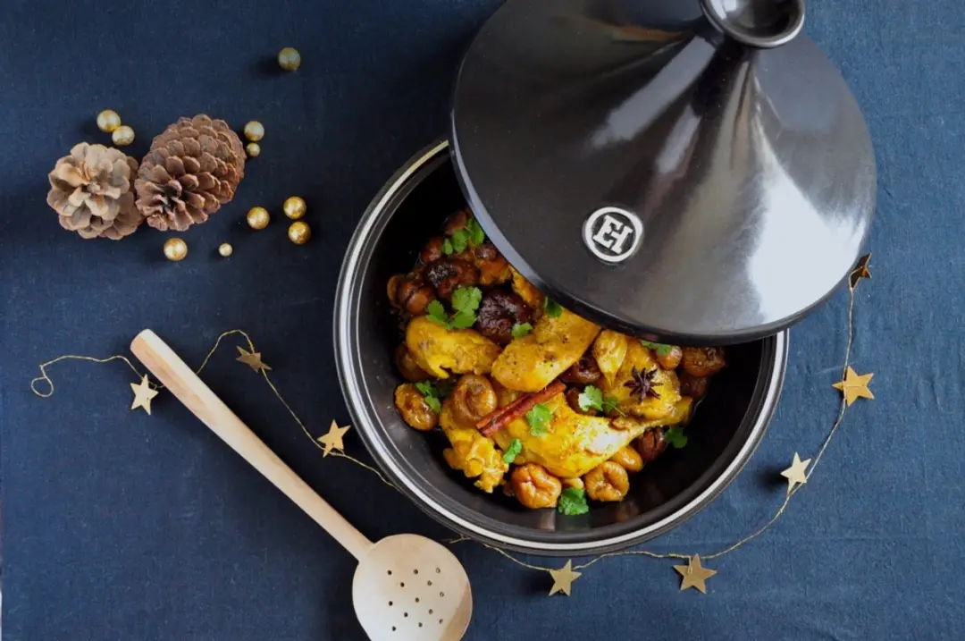 Emile Henry Tajine Grand Cru Ø32cm - Zwart