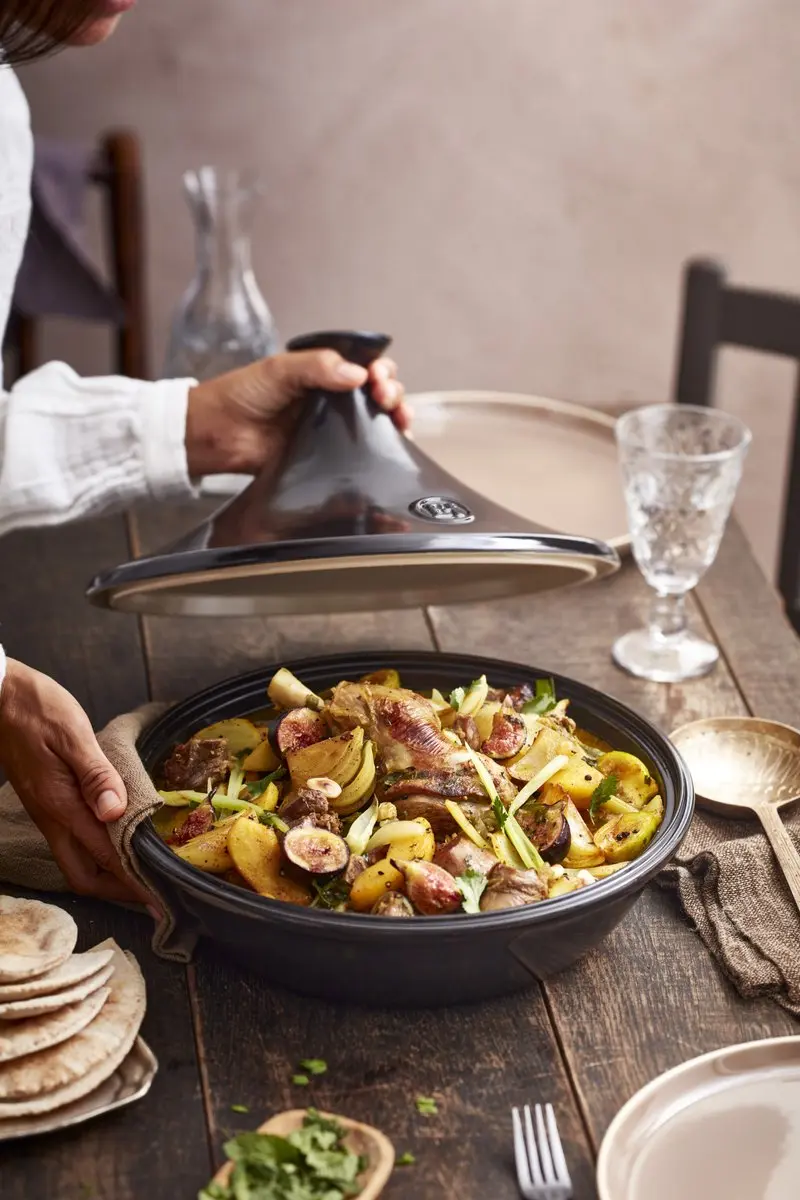 Emile Henry Tajine Grand Cru Ø32cm - Zwart