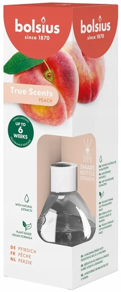 Bolsius True Scents Brzoskwinia Geur Diffuser - 60ml - Perzik