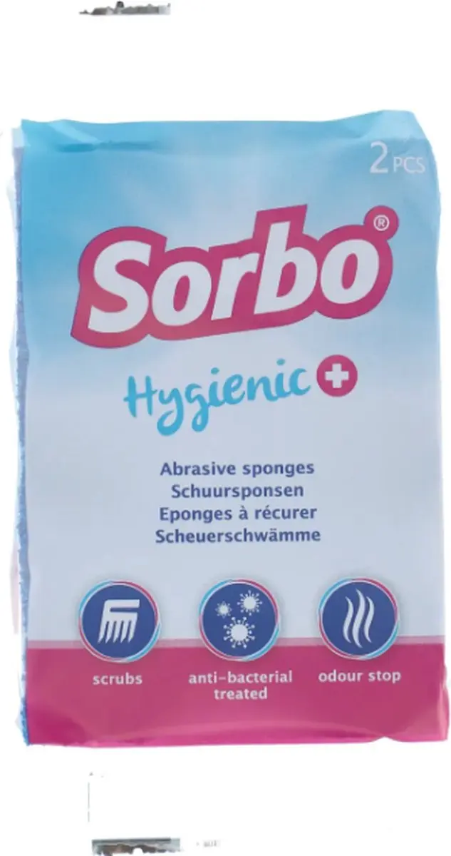 Sorbo Hygienic Schuursponzen - 2 Stuks