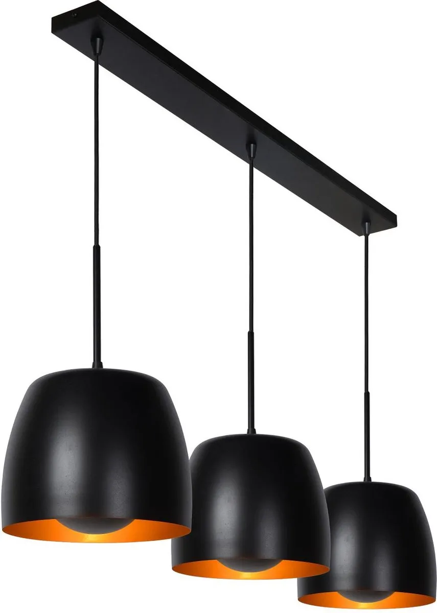 Lucide Nolan Hanglamp 3xE27 - Zwart