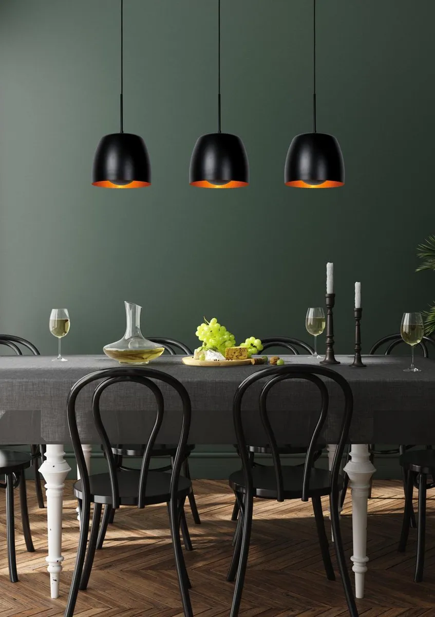 Lucide Nolan Hanglamp 3xE27 - Zwart
