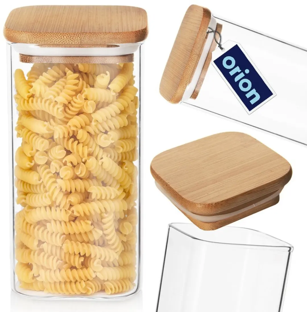 Orion Glazen Opslagcontainer 1,5L - Bamboe Deksel - afbeelding 6 van 6