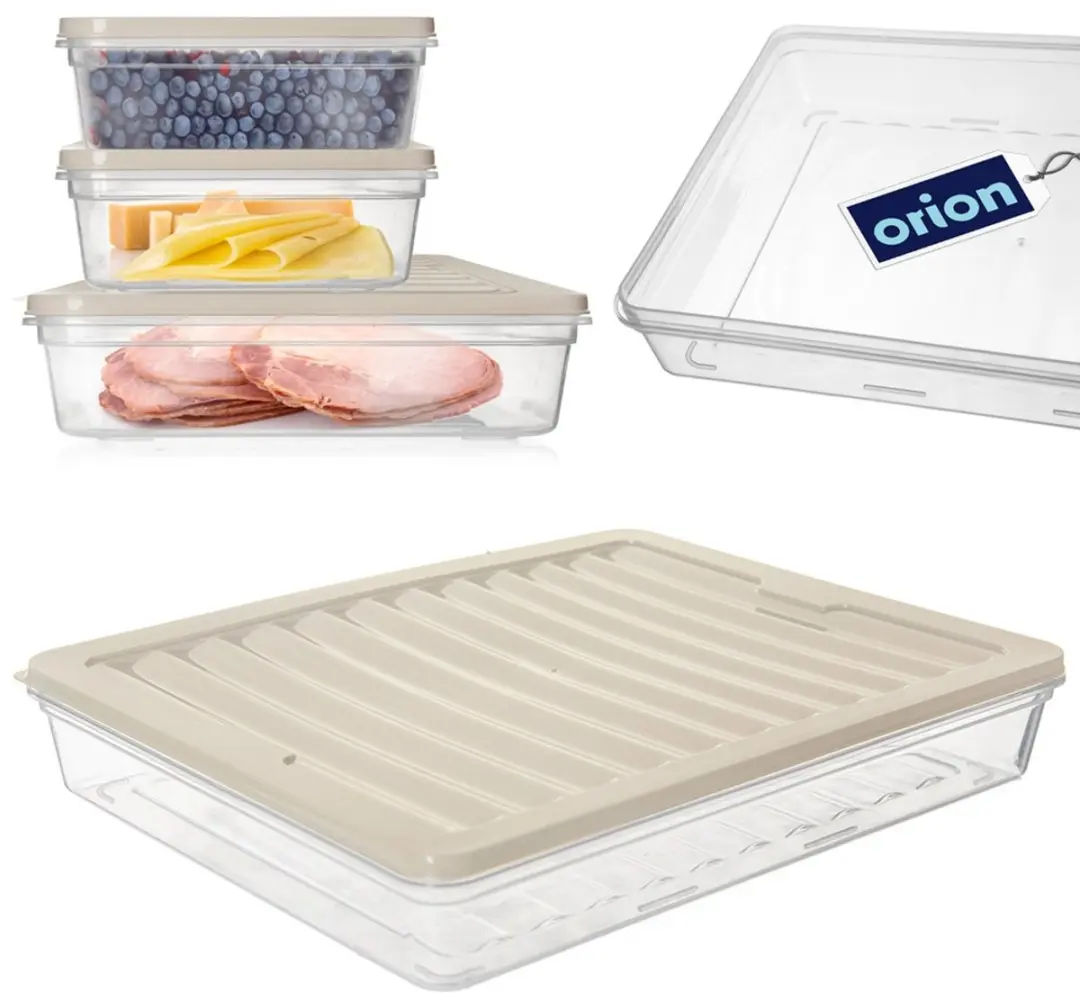 Orion Urovnejto Voedselcontainer 2L - Transparant/Crème