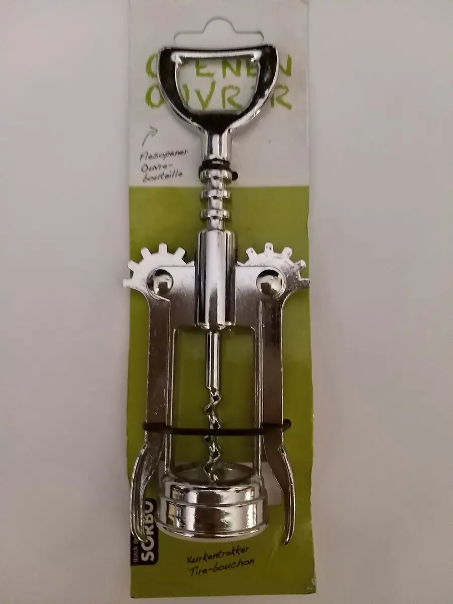 Sorbo RVS Kurkentrekker & Flessenopener
