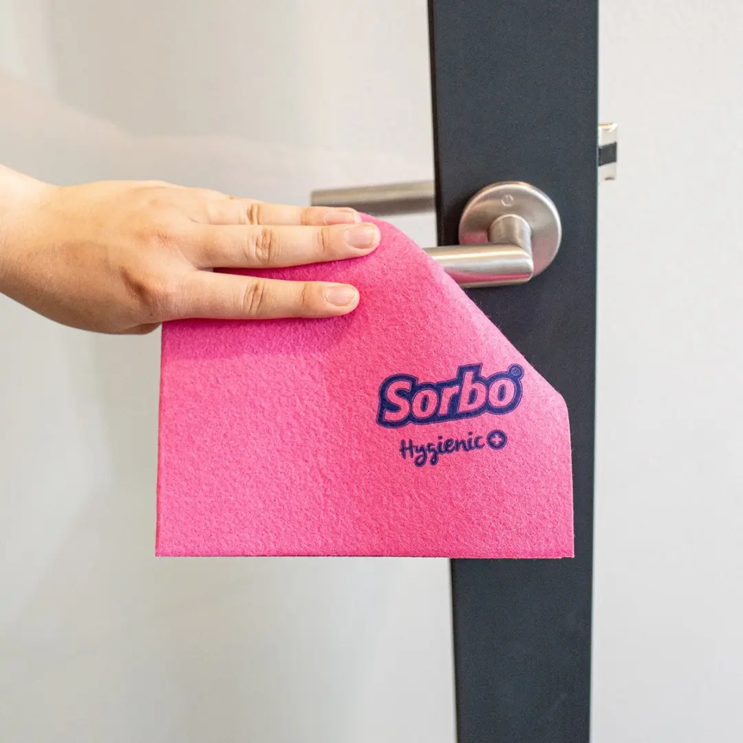 Sorbo Hygienic Cloth Antibacterieel Schoonmaakdoek - 3 Stuks - Roze