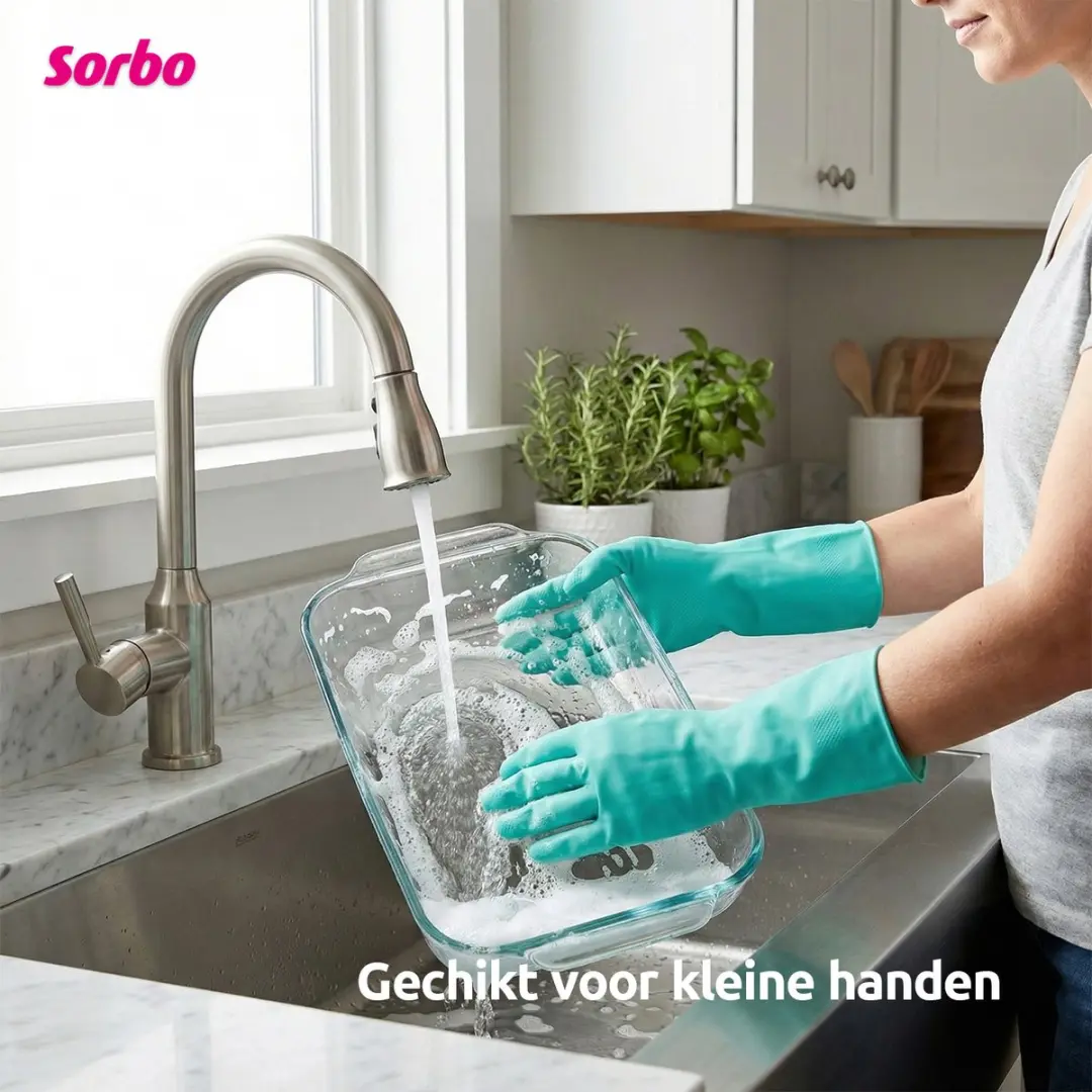Sorbo Latexvrije Huishoudhandschoenen S - Nitril - Blauw