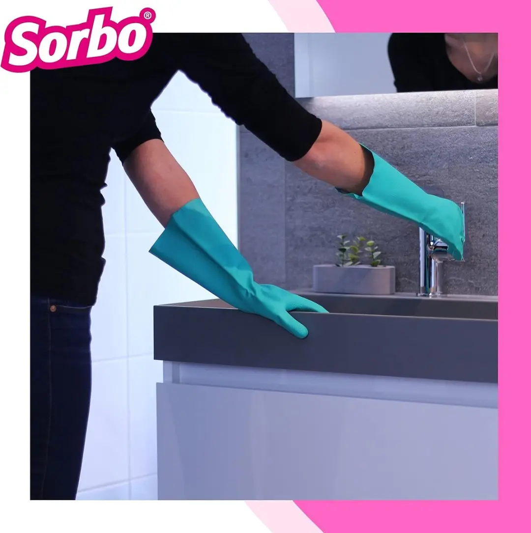 Sorbo Huishoudhandschoenen Anti-Allergie L - 6 Paar Groen