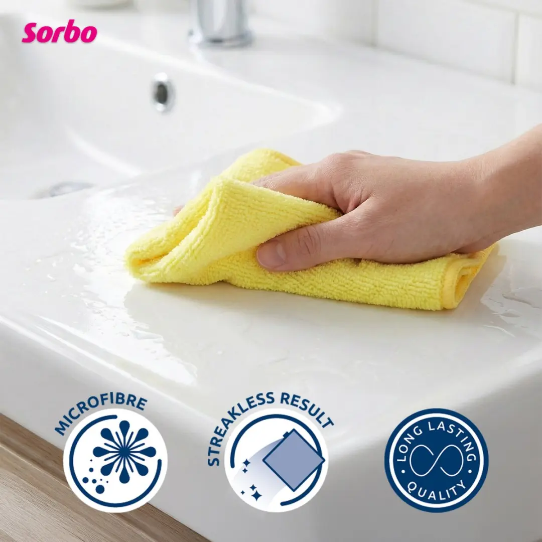Sorbo Microvezeldoeken 6 Stuks 40x40cm Multicolor - afbeelding 6 van 6