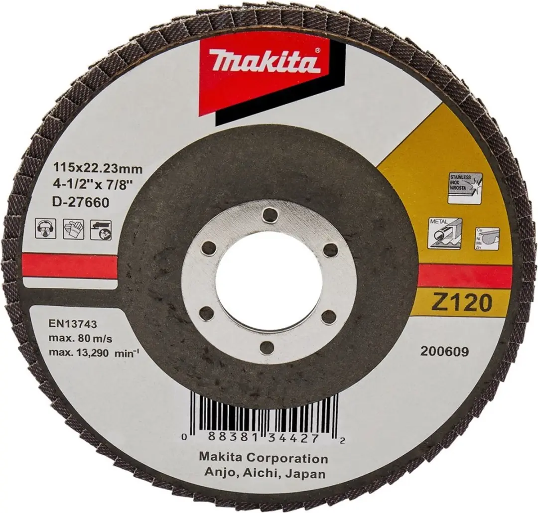 Makita Schuursch.115x22mm K120 Uni-FZ