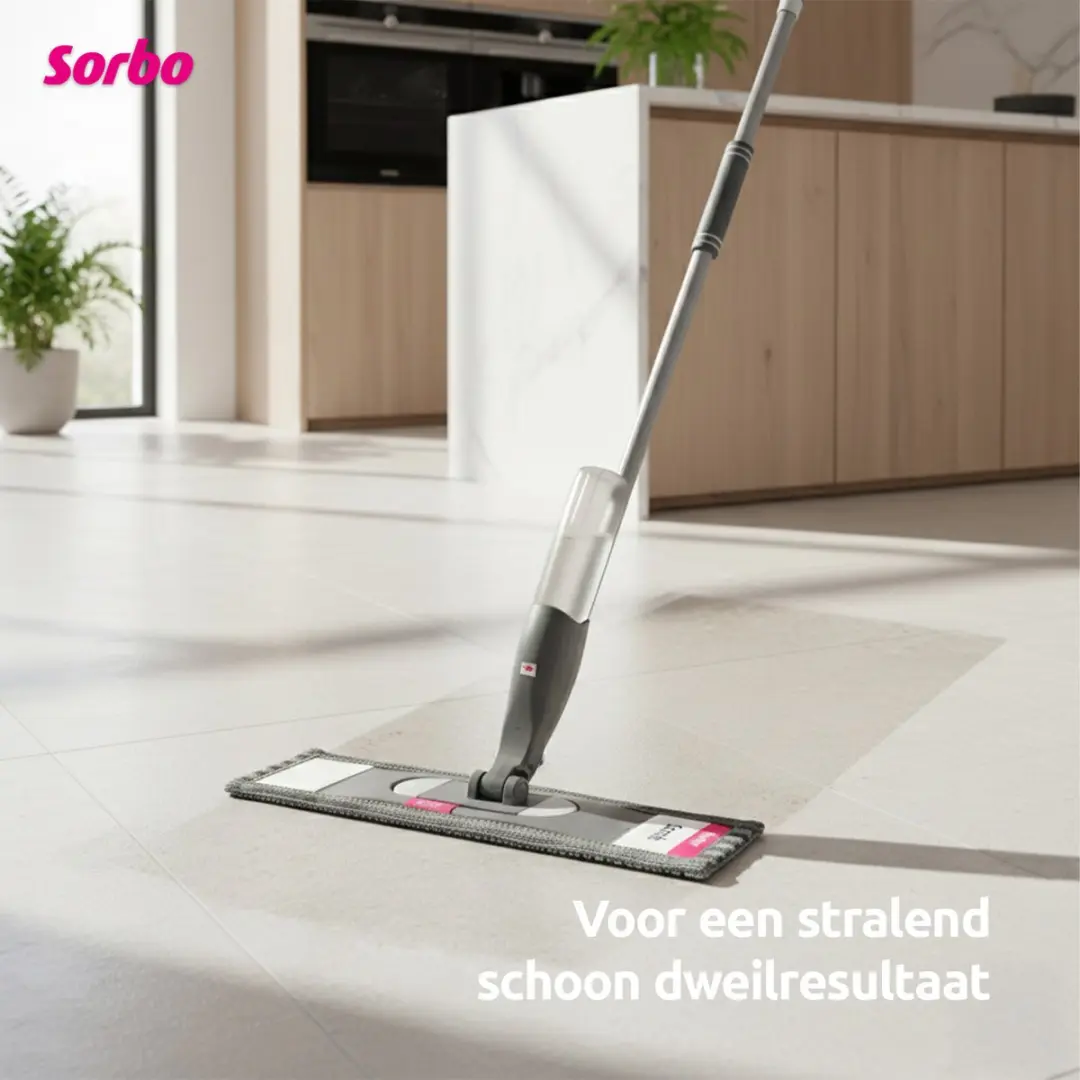 Sorbo Floor Scrub Mop Microvezel Dweil - Grijs
