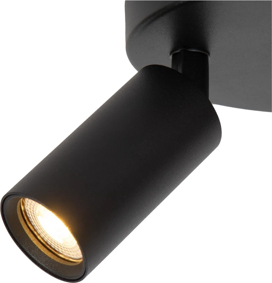 Lucide Ritmo Plafondspot Ø18cm 3xGU10 - Zwart