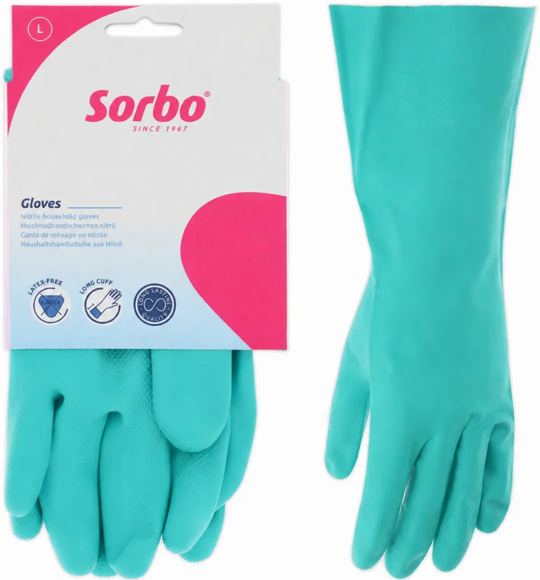 Sorbo Nitril Huishoudhandschoenen L