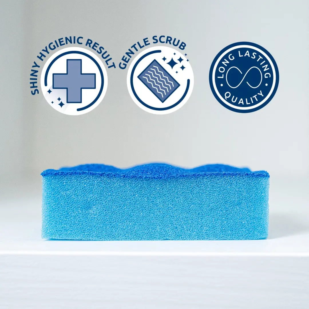 Sorbo Hygienic Sponge 229785 - Antibacterieel - Blauw - 2 Stuks