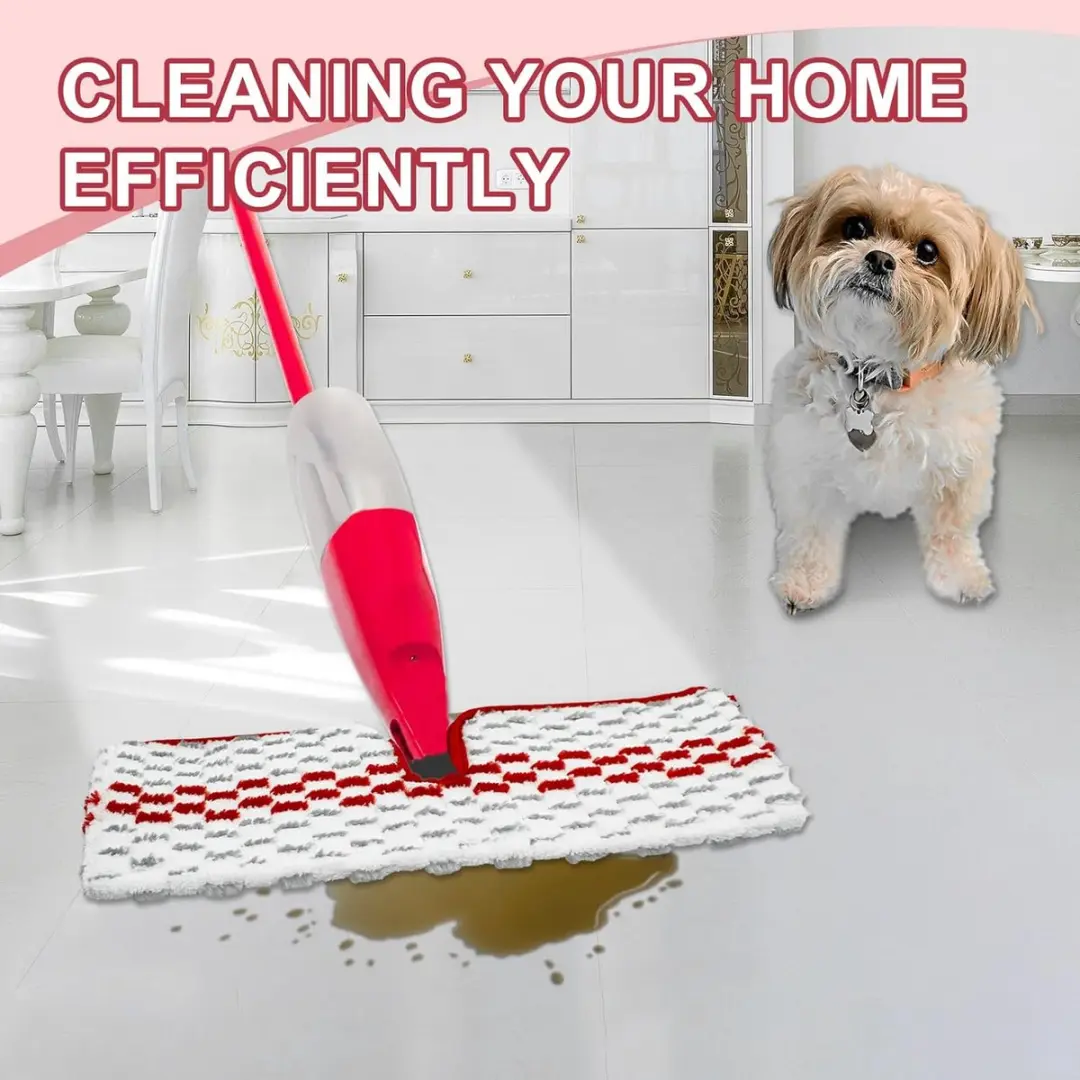 Microfiber Spray Mop Pads 3 Stuks - Rood - Compatibel met Oceda ProMist MAX