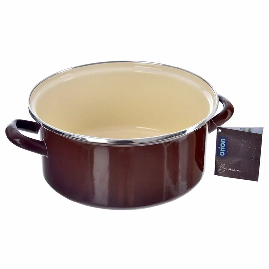 Orion Bruine Emaille Pan 24cm - 4L