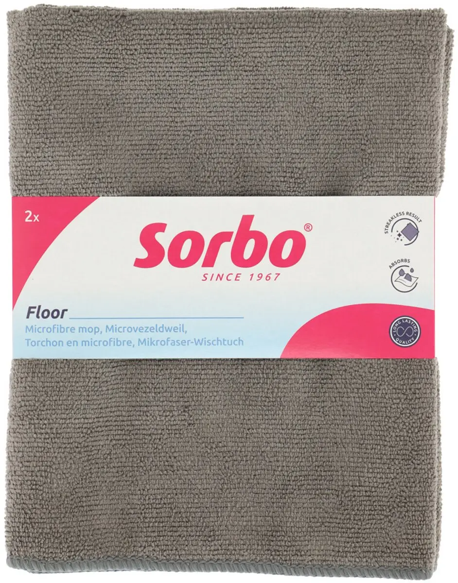 Sorbo Microvezeldweil 50x60cm - 12 Stuks (6x2) - Wit