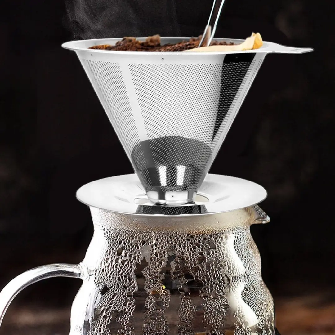 Orion Roestvrijstalen Koffiefilter 10cm - Zilver