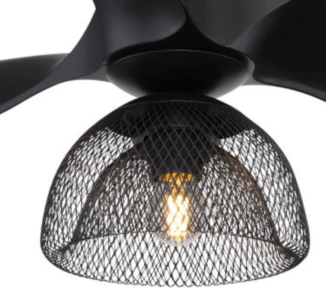 Globo Kello Plafondventilator 40W - 58cm - Zwart