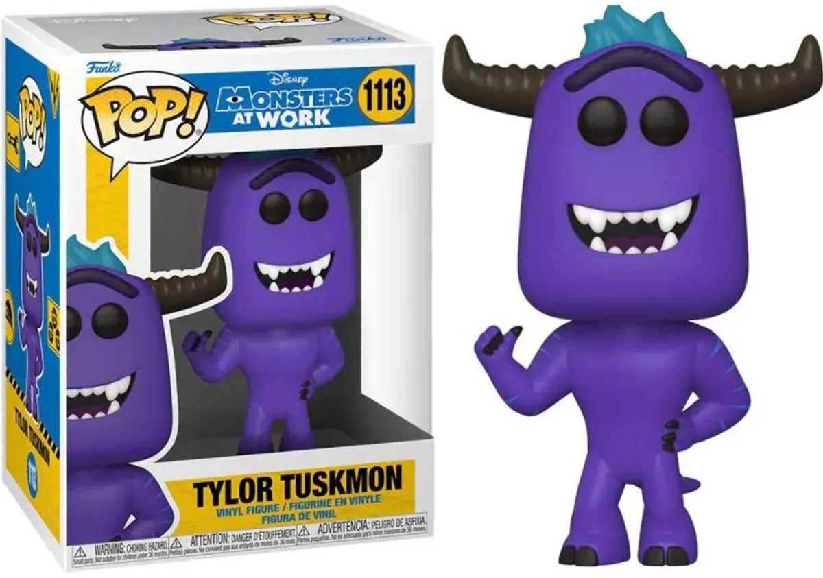 Funko Pop! Disney Monsters At Work Tylor - Kunststof Figuur - 57381 - Paars