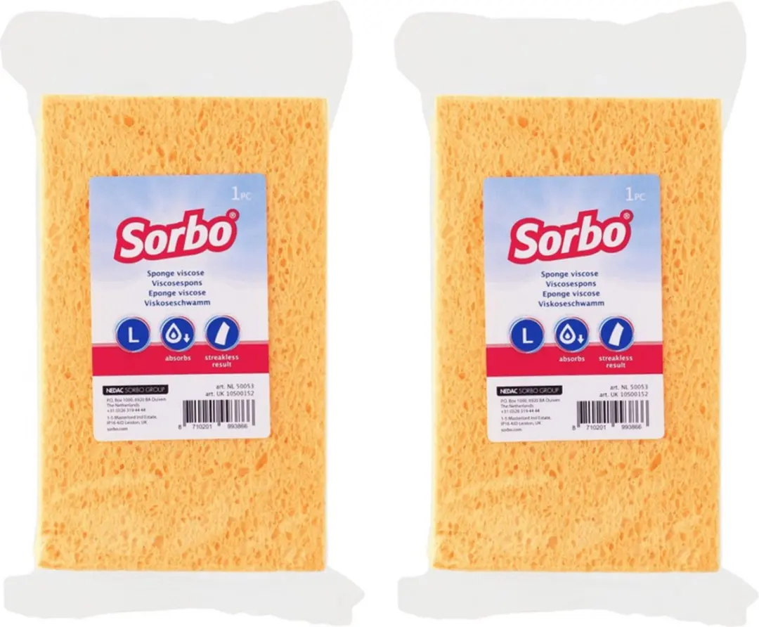 Sorbo Viscose Schoonmaaksponzen 16cm