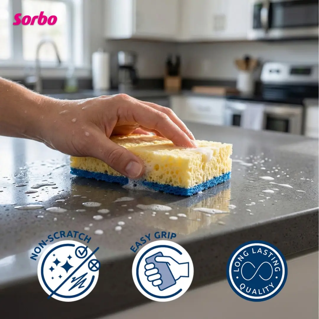 Sorbo Sanitairspons Viscose 036714 - Blauw