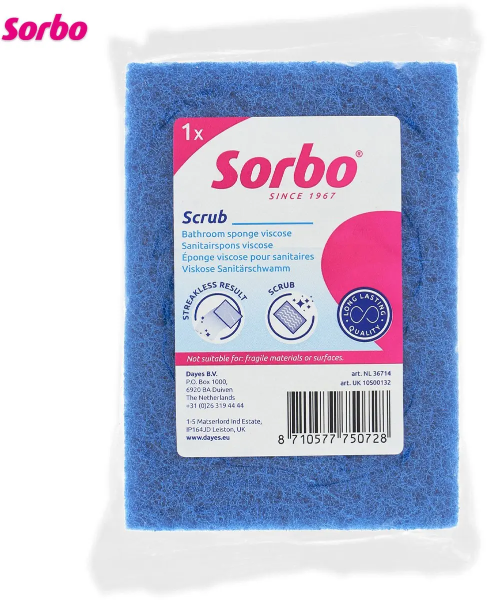 Sorbo Sanitairspons Viscose 036714 - Blauw
