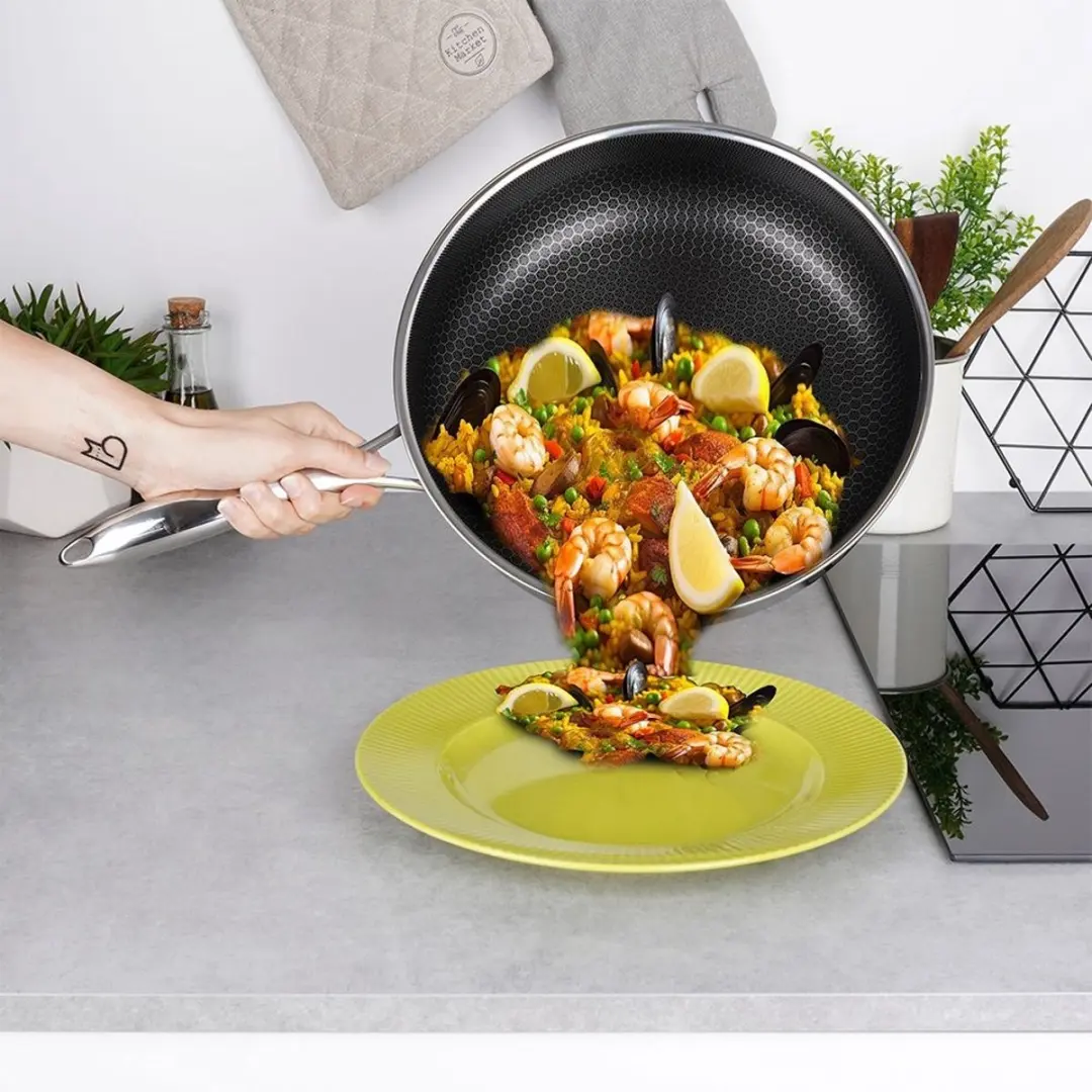 Orion CookCell Hybride Diepe Koekenpan 28cm - Zilver - afbeelding 6 van 6