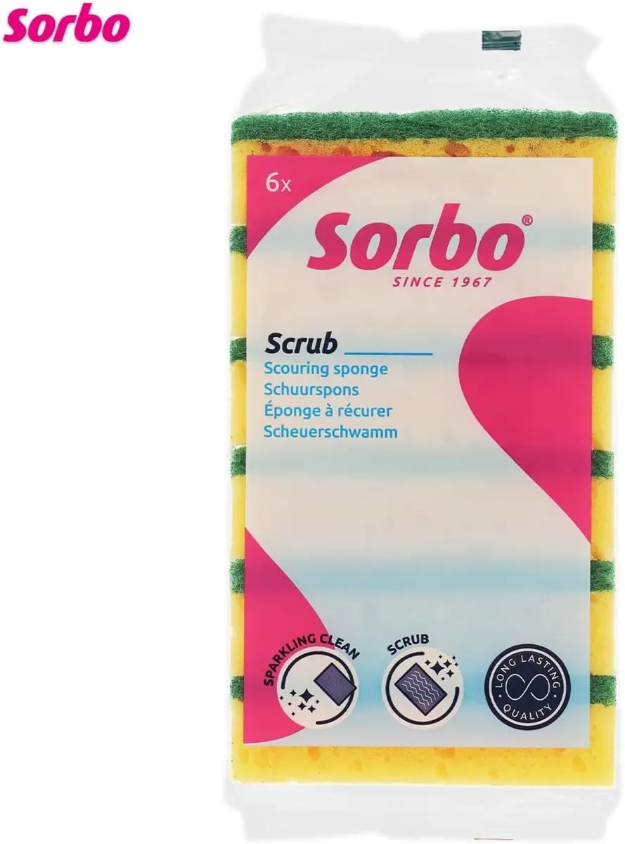 Sorbo Schuurspons Extra Sterk - 6 Stuks