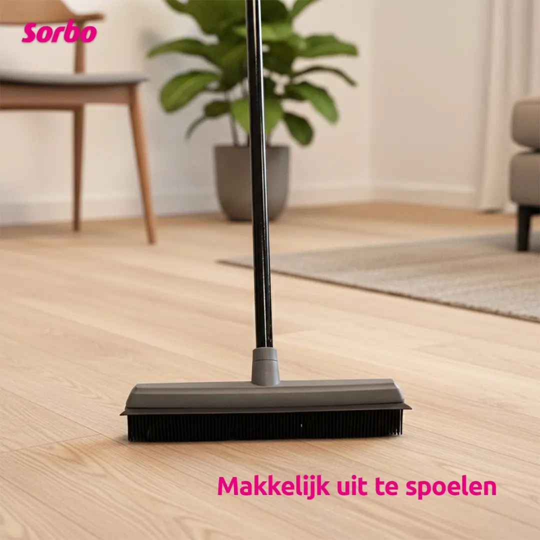 Sorbo Multi Broom 230045 Rubberen Bezems - Zwart/Grijs