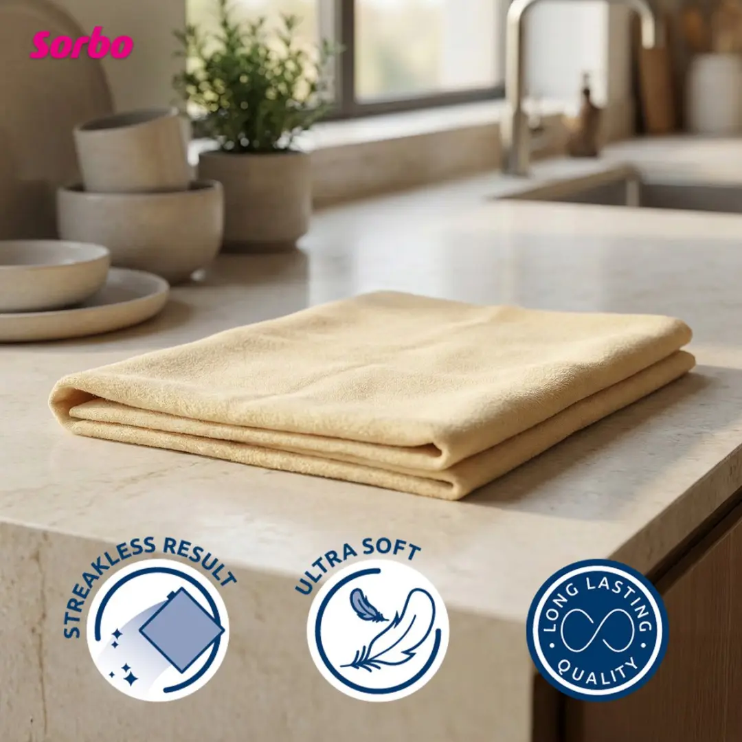 Sorbo Natuurzeem XL 227660 - 38x59cm - Geel