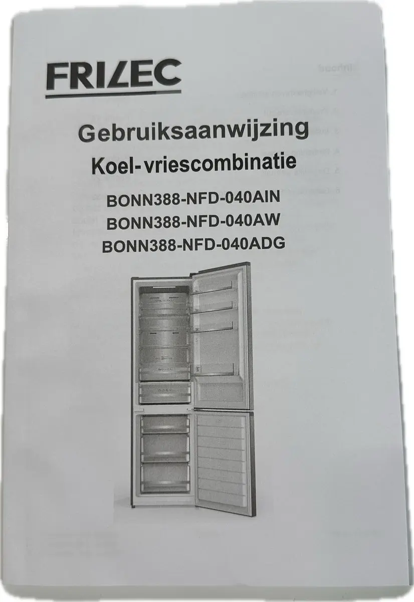 Frilec BERLINWSP2-41-012 Koelkast - 377L - 5 Plateaus - 2 Groentelades