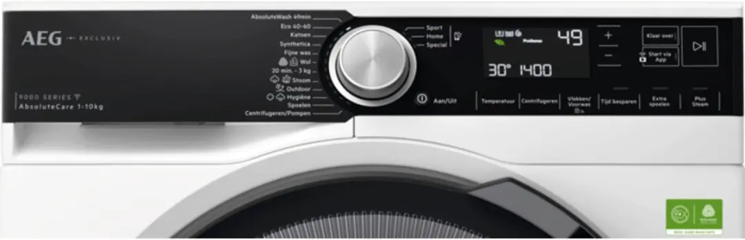 AEG LR97HAMBURG Wasmachine Voorlader 10kg 1400 RPM - Wit
