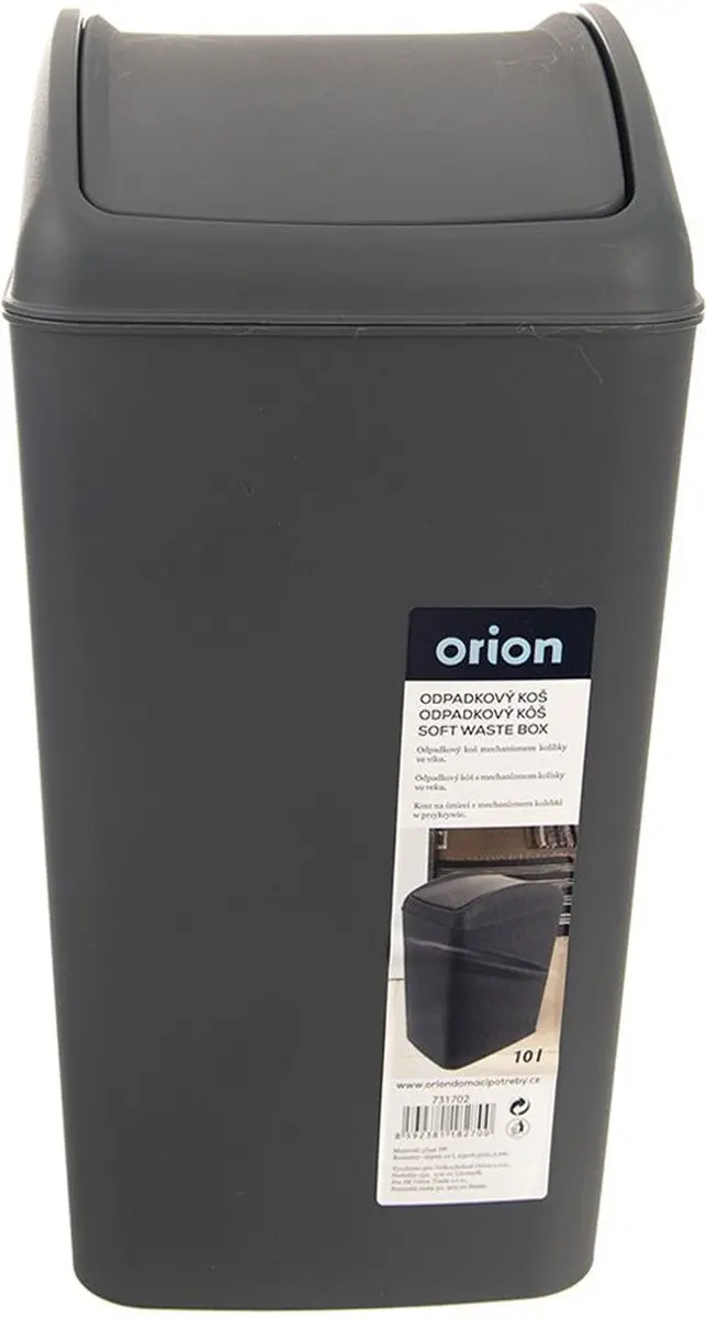 Orion Plastic Prullenbak 10L - Grijs