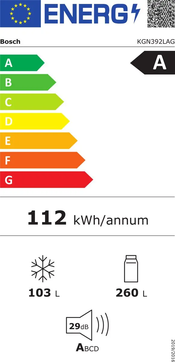 Bosch Serie 4 KGN392LAG Koel-Vriescombinatie - 363L - Metallic