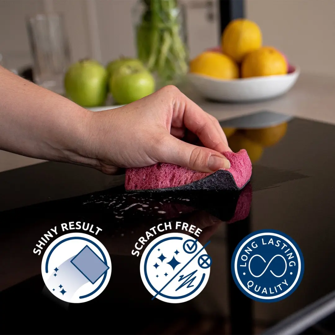 Sorbo Cooking Care Krasvrije Spons 229324 - 2 Stuks - Roze