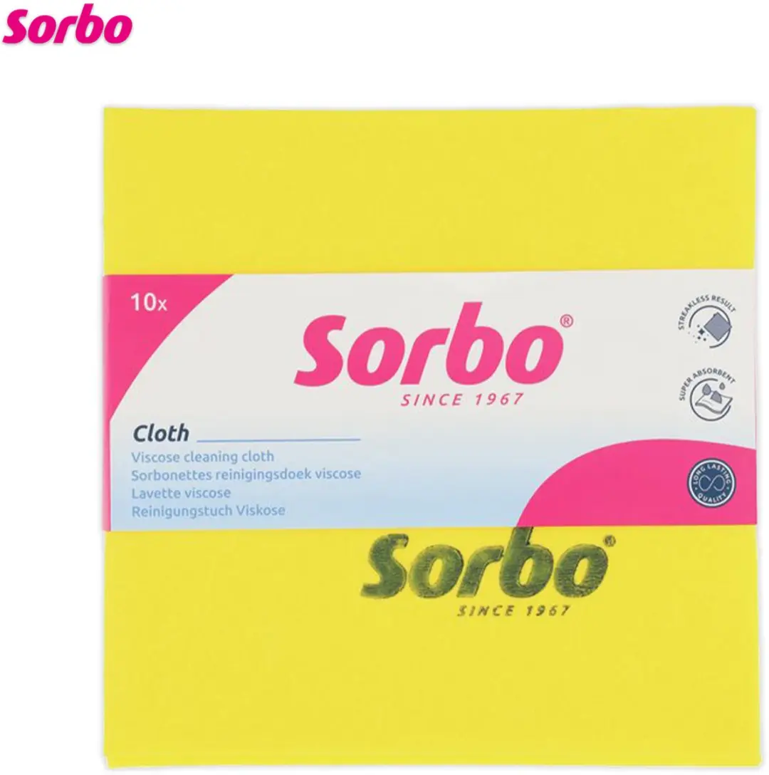 Sorbo Sorbonettes Schoonmaakdoekjes Geel - 5 Stuks 38x40cm
