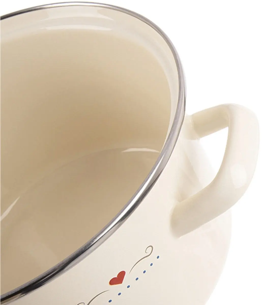 Orion Tonca Serie Emaliëren Pan 24cm 4L - Crème