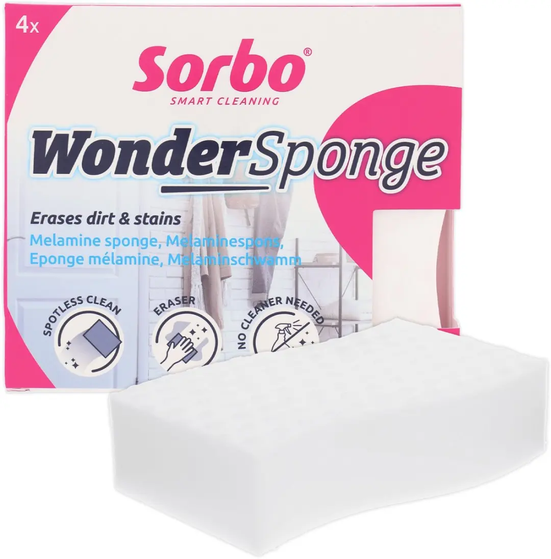 Sorbo Wonder Sponge Melamine 4 Stuks