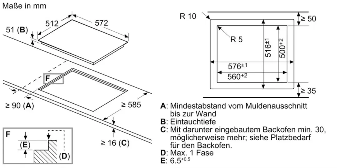Bosch PKN601DP1D Keramische Kookplaat - 4 Zones - Zwart