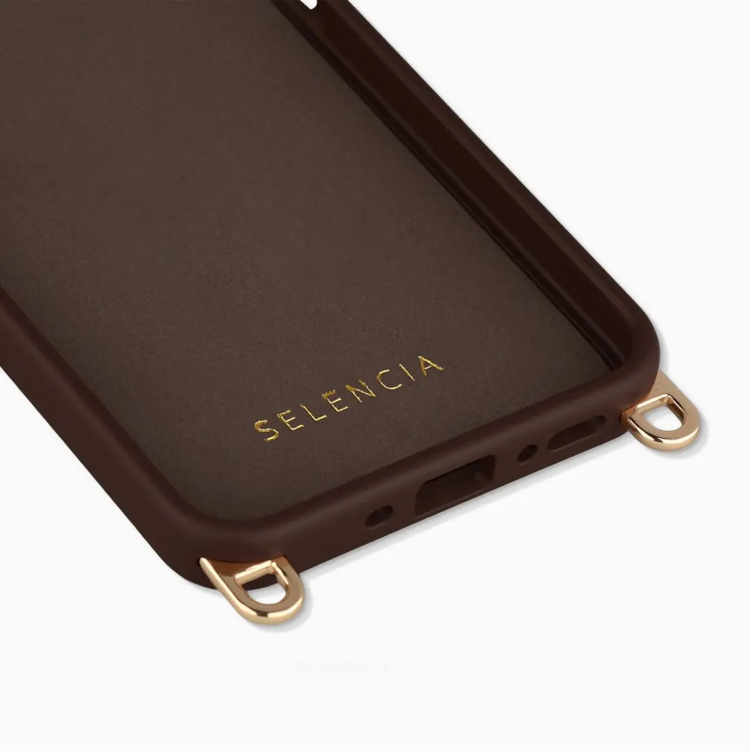 Selencia Hoesje Samsung Galaxy A34 MagSafe - Choco Brown - afbeelding 6 van 6