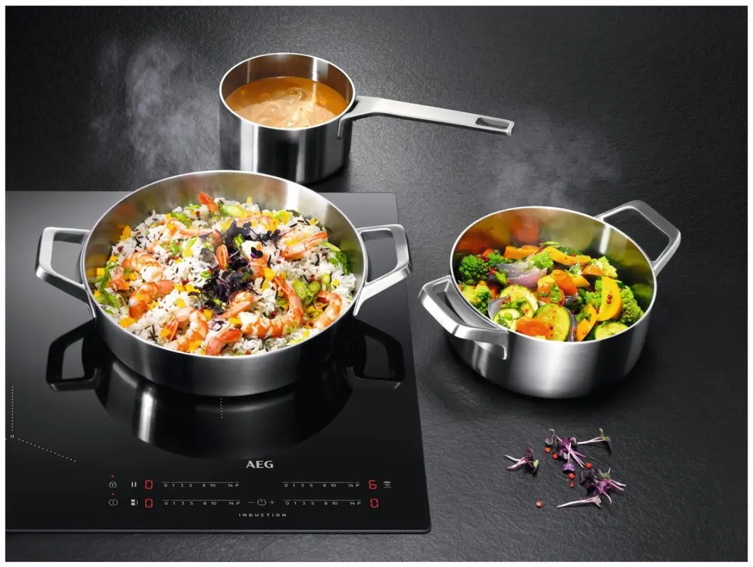 AEG TO84IU0FFB Ingebouwde Inductiekookplaat 80cm - 4 Zones - Zwart