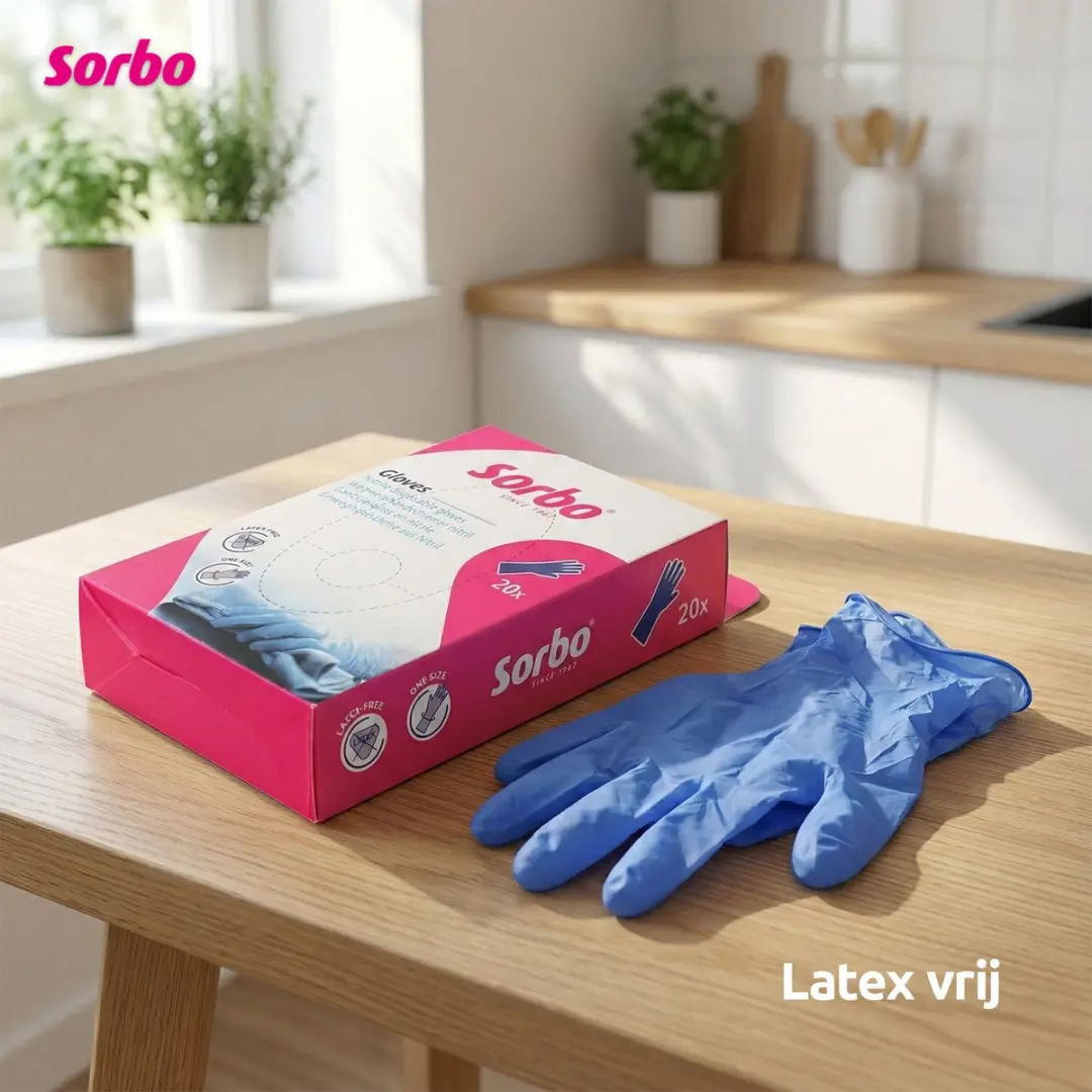 Sorbo Nitril Wegwerphandschoenen M - 20 Stuks - Poedervrij