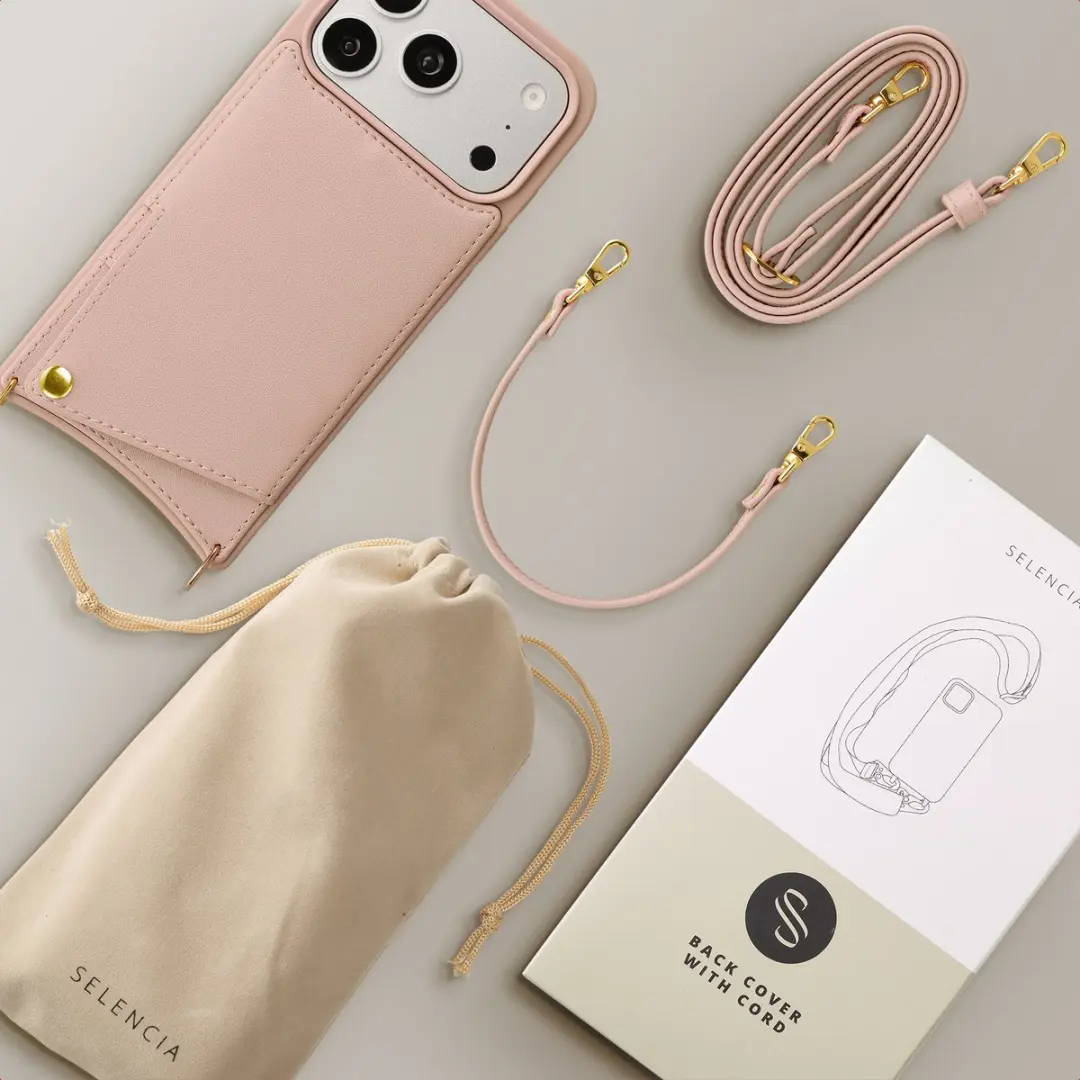 Selencia Hoesje iPhone 17 Pro - Dusty Rose - 2 Pasjes