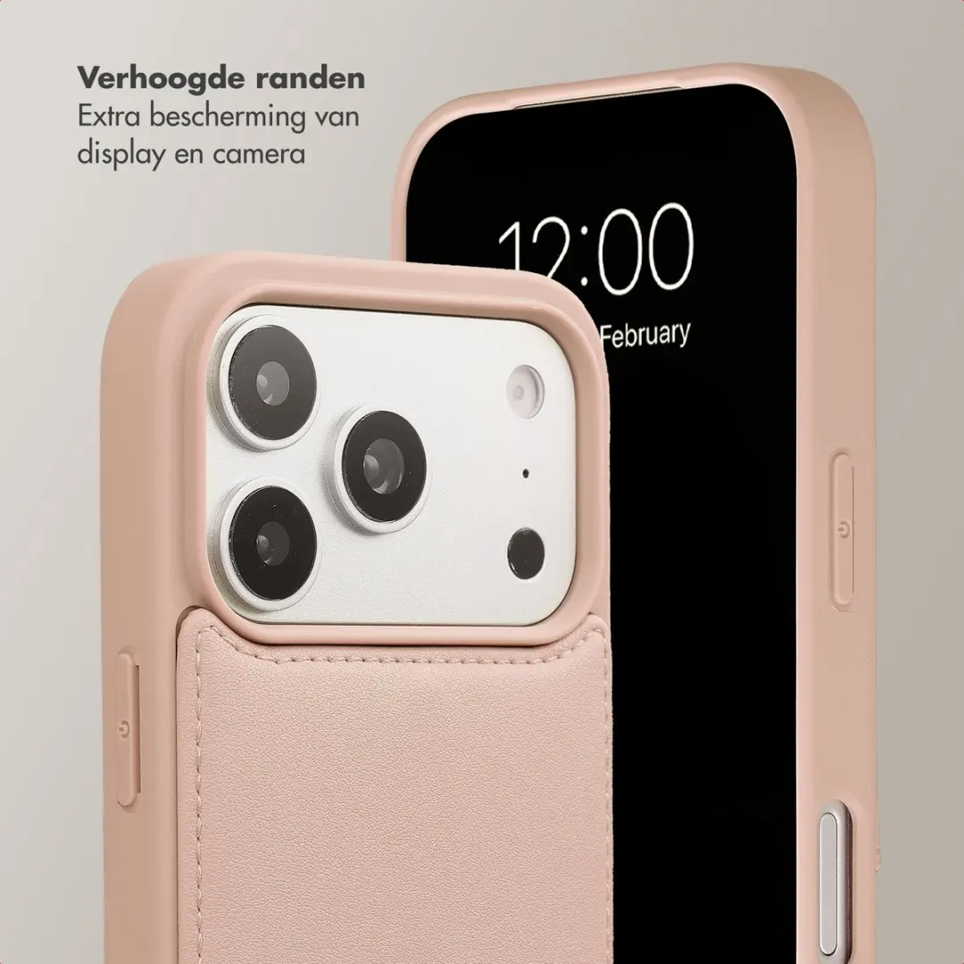 Selencia Hoesje iPhone 17 Pro - Dusty Rose - 2 Pasjes