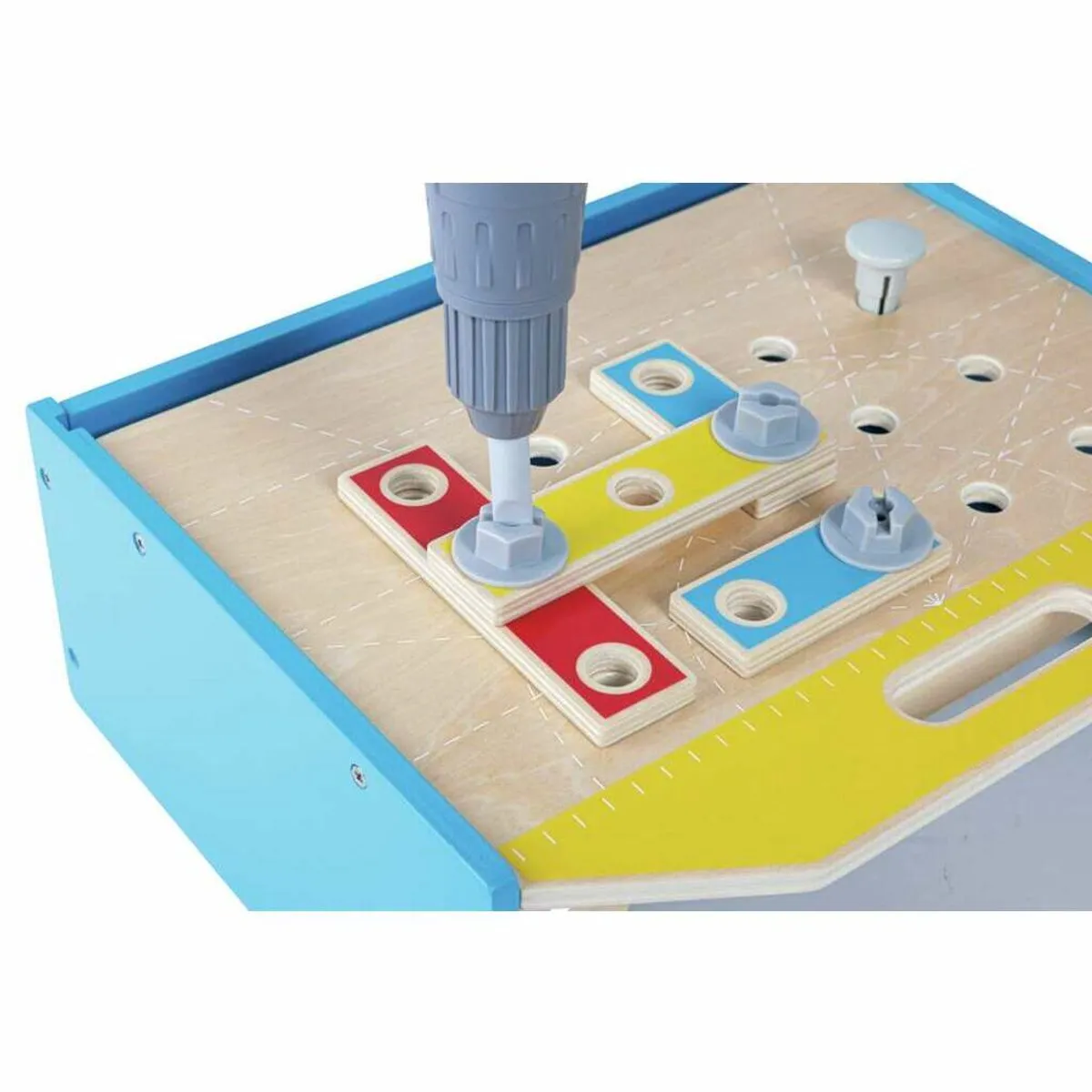 Hape Houten Werkbank Multicolor - 51 Onderdelen