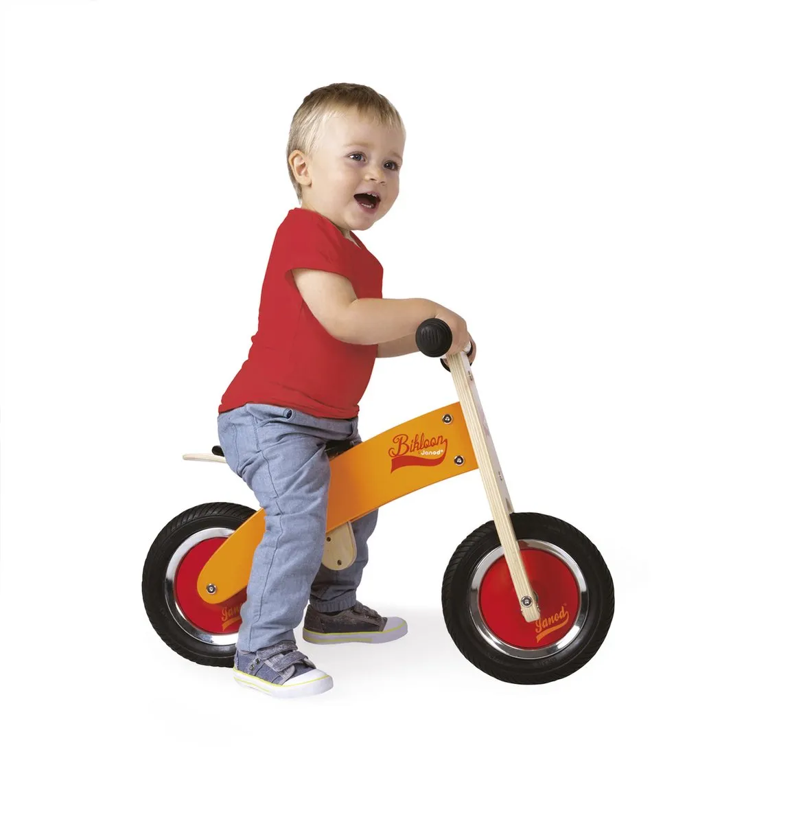 Janod Little Bikloon Loopfiets - Oranje/Rood - 2 Jaar
