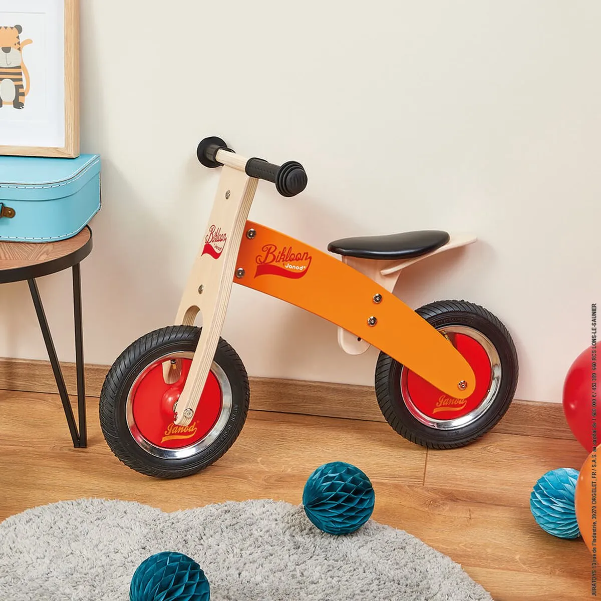 Janod Little Bikloon Loopfiets - Oranje/Rood - 2 Jaar