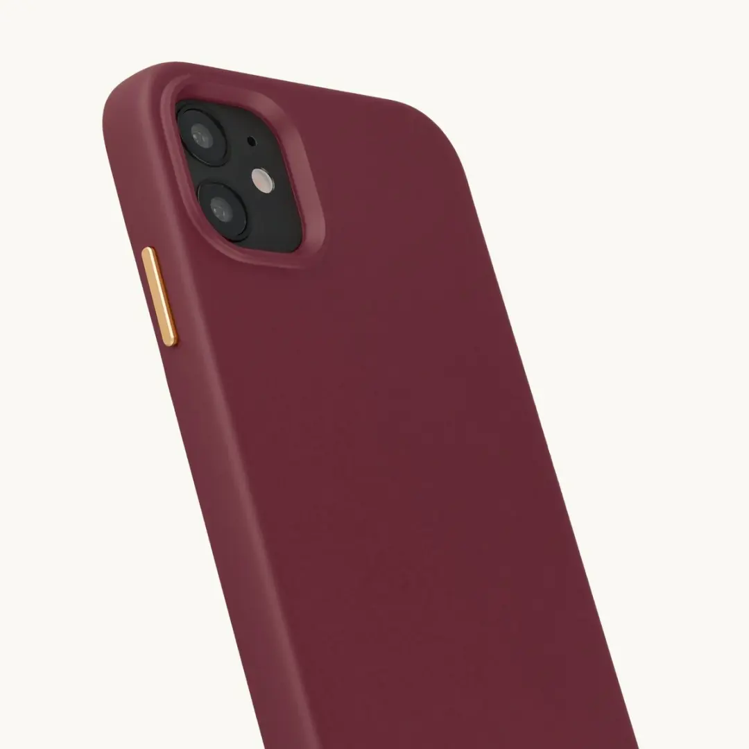 Selencia Hoesje iPhone 11 Rivièra - Bold Burgundy - MagSafe